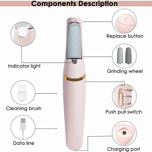 Electric foot scrubber