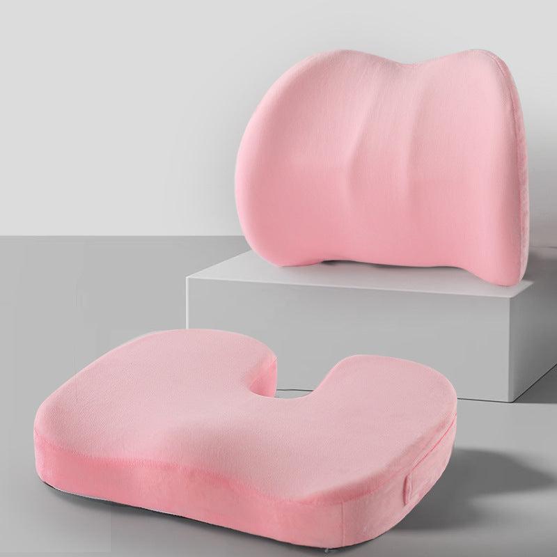Ergonomic Memory Foam Lumbar Support Cushion Set