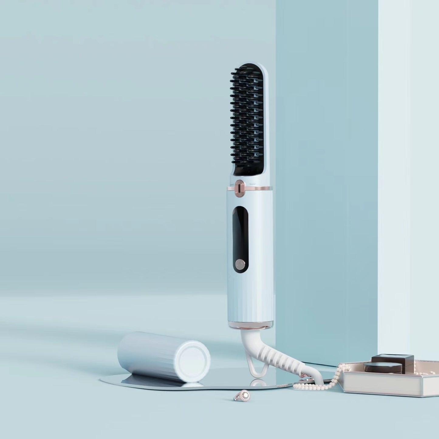 Portable Wireless Hair Straightener Comb